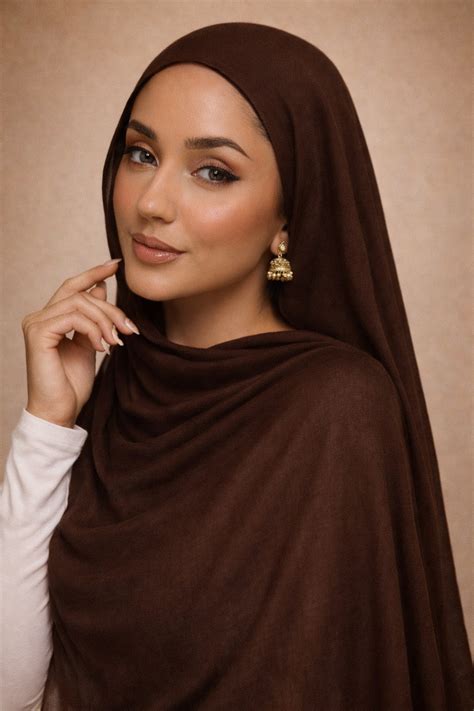 Rich Coffee Signature Modal cotton Hijab – PASTEL PARROTS