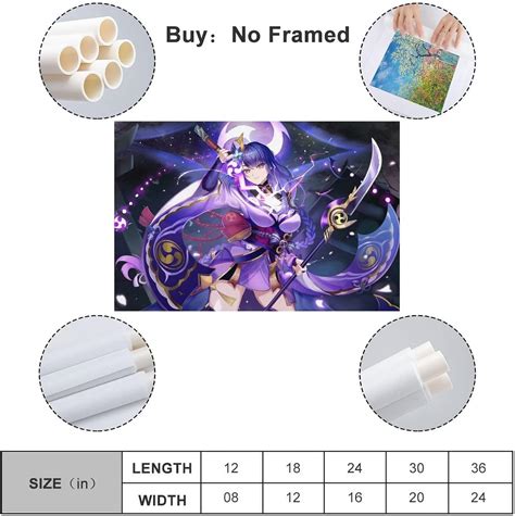 Buy Raiden.Shogun.Genshin.ImpactCanvas Posters Room Aesthetics Anime ...