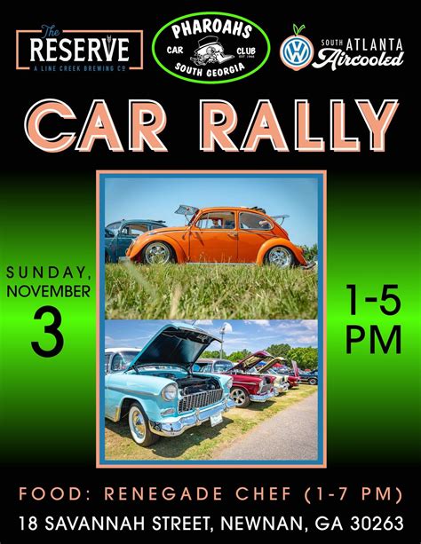 South ATL Aircooled & Pharoahs Car Club Car Rally, Line Creek Brewing ...