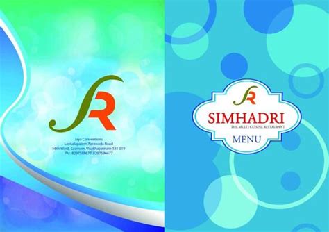 Menu at Simhadri Multicuisine Restaurant, Anakapalle