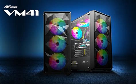 Amazon.in: Buy Ant Value Tempered_Glass VM41 Mid-Tower Computer Case ...