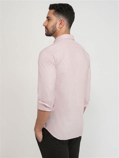 Parx Men Orange Printed Slim Fit Cotton Casual Shirt – MyRaymond