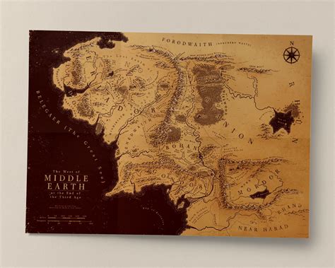 Middle Earth Map The Hobbit