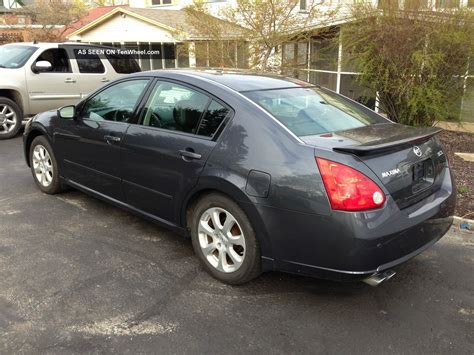 2007 Nissan Maxima Sl Loaded Charcoal, Black, 130k