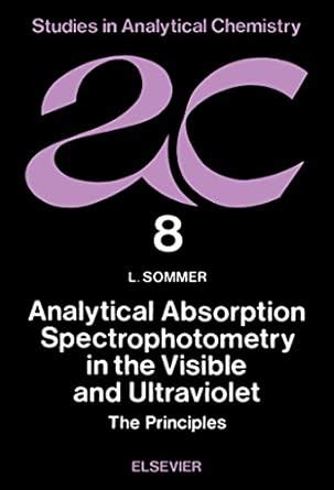 Analytical Absorption Spectrophotometry in the Visible and Ultraviolet ...