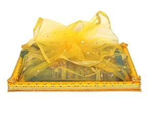 MDF Decorative Gift Tray with Net Band | Cardboard Hamper Tray for ...