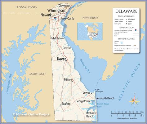 Map Of Delaware State