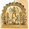 Buy Craft Triangle Brass Dokra Durga Mahishashur Mardini Family Idol (L ...