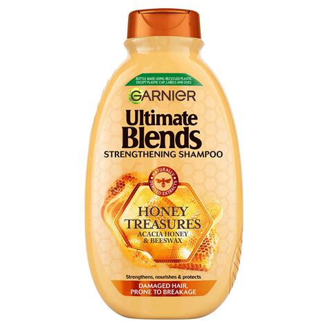 Garnier Ultimate Blends Honey Treasures Strengthening Shampoo with ...