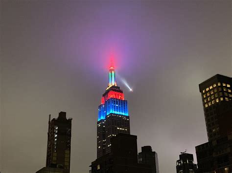 The Empire State Building's colorful light show was reportedly for a ...
