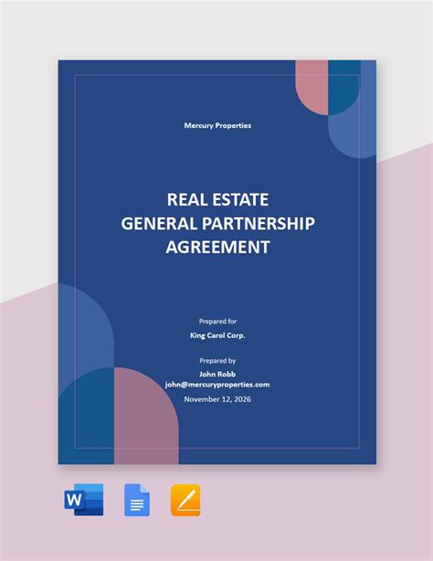 General Partnership Agreement Example 的图像结果