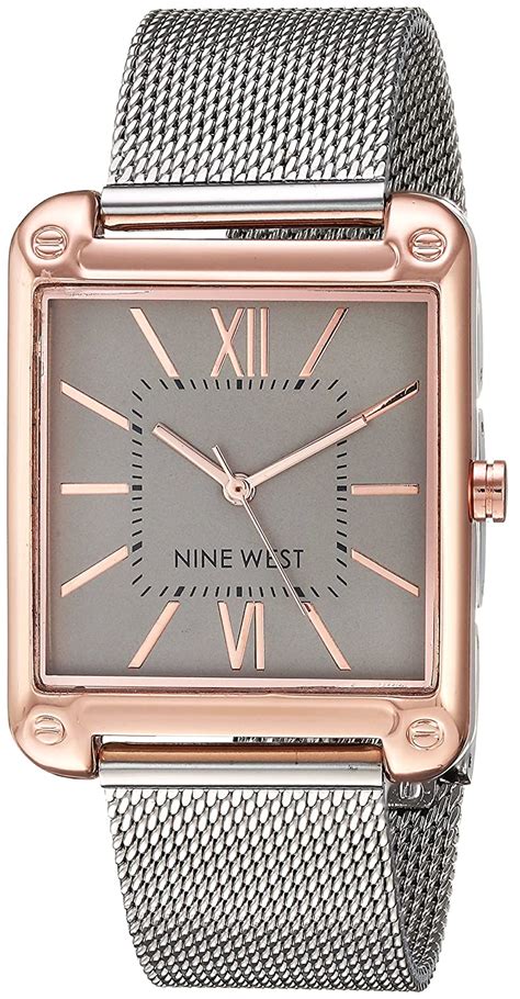 Buy Nine West Women's Quartz Metal and Stainless Steel Dress Watch ...