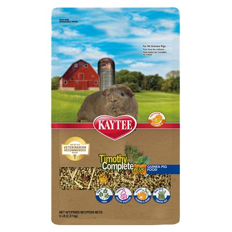 Buy Kaytee Timothy Hay Complete Plus Flowers And s Guinea Pig Food, 5Lb ...