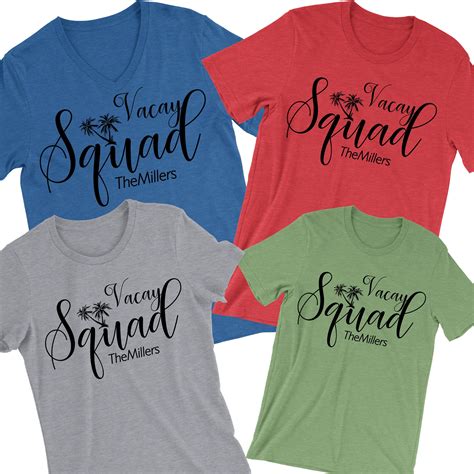 Vacay Squad Shirts | Family Vacation | Custom Tees