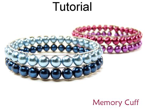Memory Wire Beaded Cuff Bracelet Tutorial 的图像结果