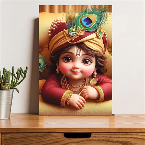 wallpics® lord god Religious Bal Krishna Poster for Pregnant Women II ...