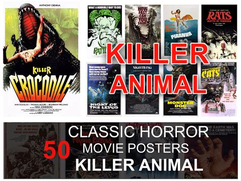 Animal Horror Movie Posters 80s