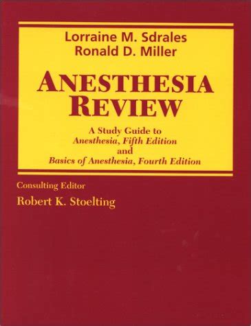 Buy A Study Guide to "Anesthesia", 5th Revised ed (Anesthesia Review ...