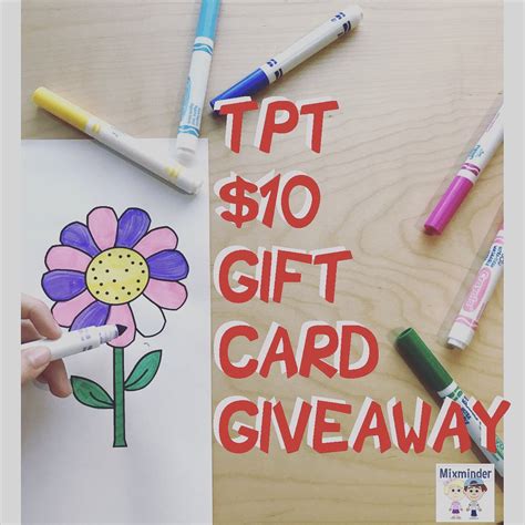 Enter for a chance to win a TPT gift card! | Gift card giveaway, Gift ...