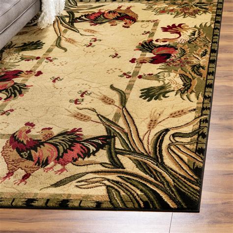 Unique Loom Barnyard Collection Area Rug - Farm (3' 3" x 5' 3 ...