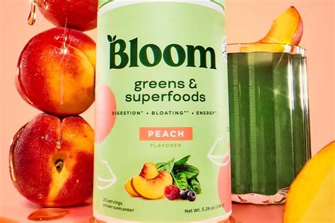 Bloom adds a sweet Peach flavor to Greens & Superfoods