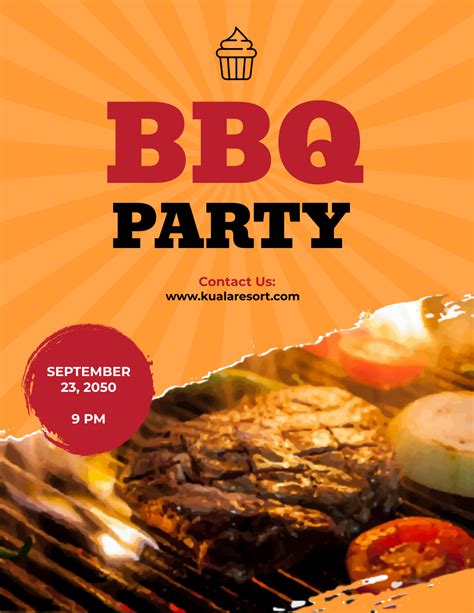 Free BBQ Flyer Templates, Editable and Printable