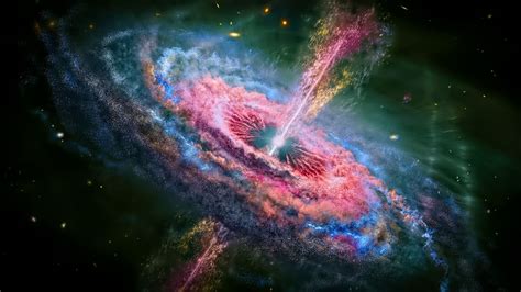 Wallpaper galactic nuclei, galaxy, space, glow hd, picture, image