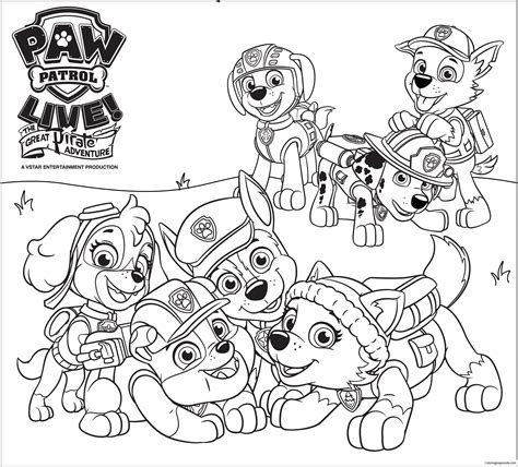 Free Printable Paw Patrol Coloring Page