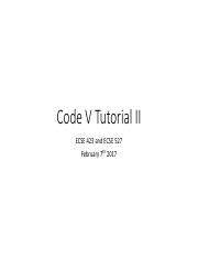 Image result for Code V Tutorial
