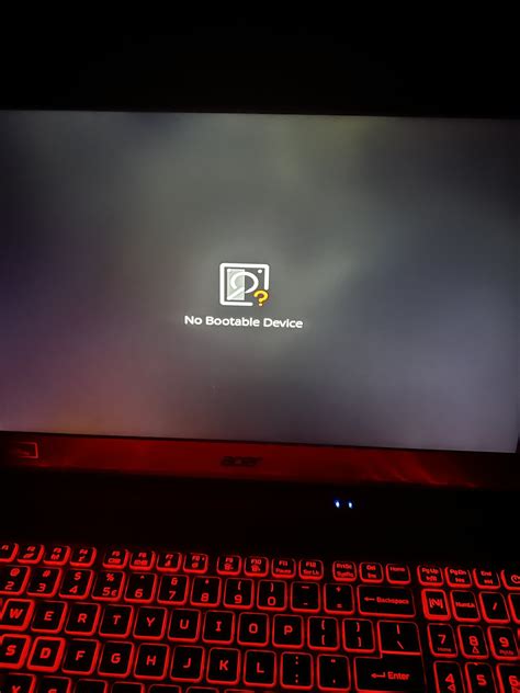 Blue Screen and When booting up, No Bootable Device pops up in Nitro 5 ...