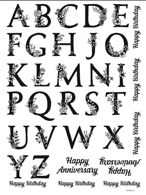 ALPHABET 14 RESIN STICKER