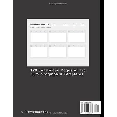 Film Storyboard 16:9: A Landscape Format Storyboard India | Ubuy