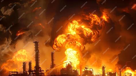 Fire breaks out at oil refinery causing explosion and dark smoke plumes ...