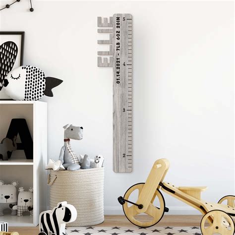 Buy Personalized Growth Chart For Kids - Wooden Growth Chart Height ...