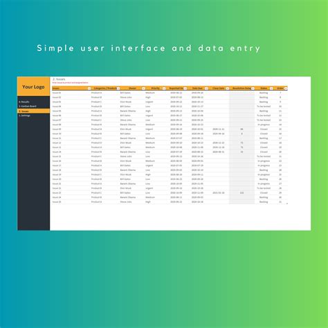 Image result for Issue Log Format