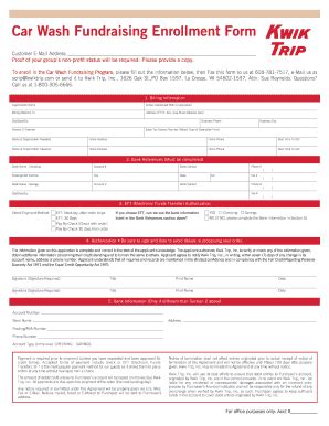 Fillable Online Carwash Fundraising Form Fax Email Print - pdfFiller