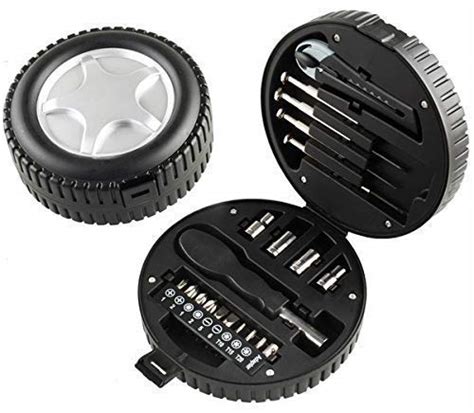 Buy MAHADEV Steel and Crockery Plastic Tyre Tool Kit (Black) MTAC-95 ...