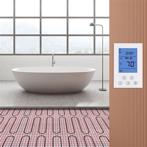 BENTISM Floor Heating Mat 10 sq.ft Copper Core Electric Warm Tile ...