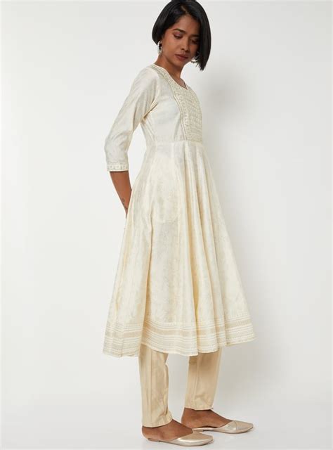 Buy Women Yoke Embellished A-line Kurta Online at just Rs. 1499.0 ...