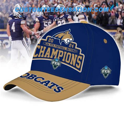 2024 NCAA FCS Football National Champions Montana State Bobcats Cap ...
