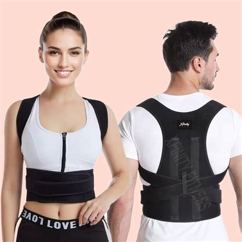 Xfinity Fitness Double strap Back Brace for Women and Men (free size ...