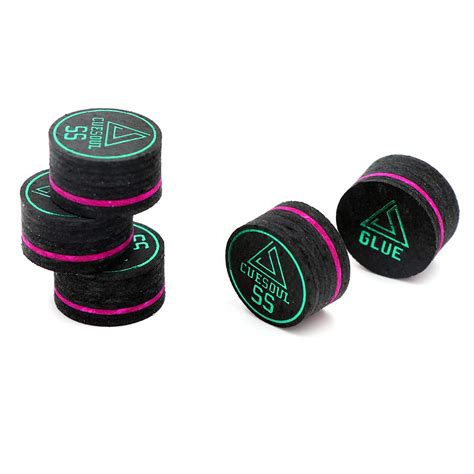 Buy CUESOUL 5pcs Pigskin 14mm 10 Layer Cue Tips Billiard Pool Cues-SS ...