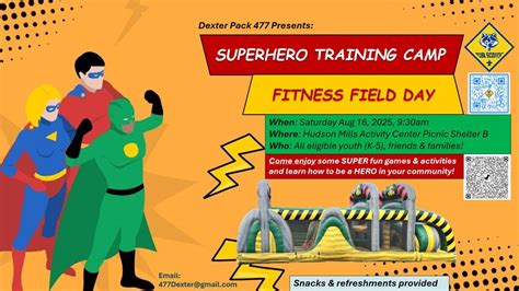 Pack 477 "Superhero Training Camp", Hudson Mills Metropark, Dexter, 16 ...