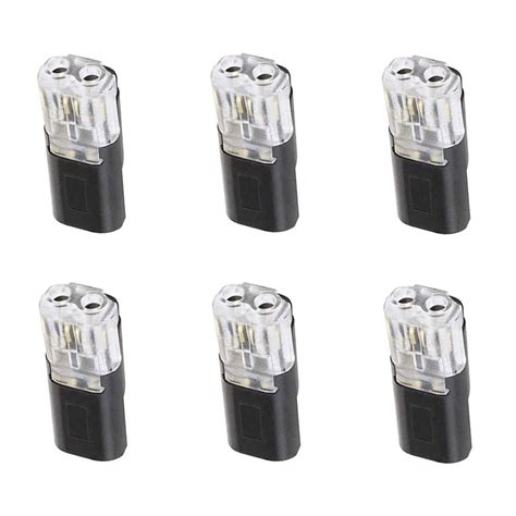 6 Pieces Quick Dual Wire Terminal Block 2 Pin Peel | Desertcart INDIA