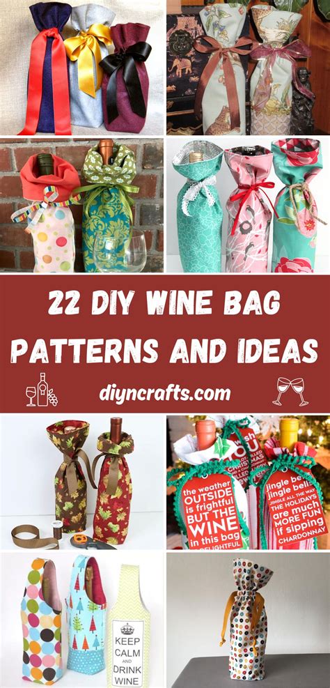 22 DIY Wine Bag Patterns and Ideas - DIY & Crafts