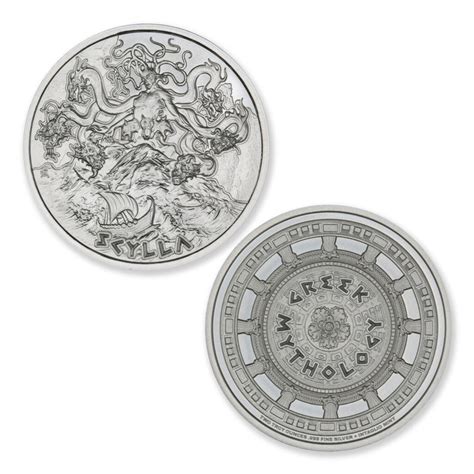 GREEK MYTHOLOGY SERIES – SCYLLA – 2 TROY OUNCE – 39MM – Limited Mintage
