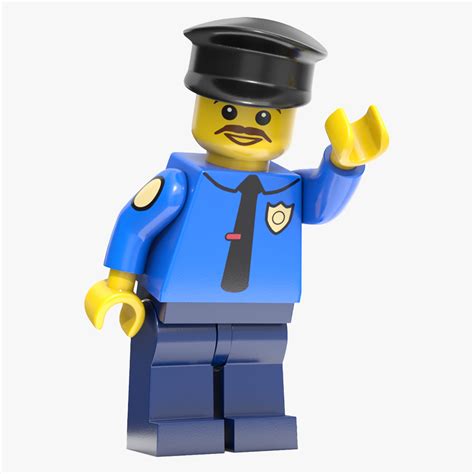 3D Minifigure LEGO Policeman Rigged for Maya | 3D Molier International