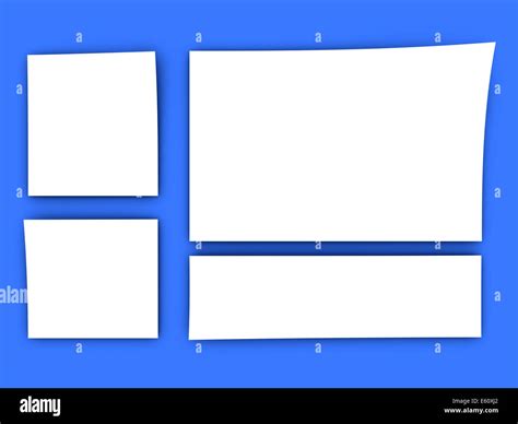 Some blank pieces of paper Stock Photo - Alamy