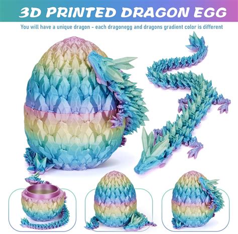 YILCER 3D Printed Dragon Egg, Dragon Eggs with Dragon India | Ubuy