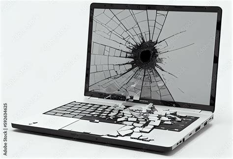 Broken Computer Transparent Background 的图像结果